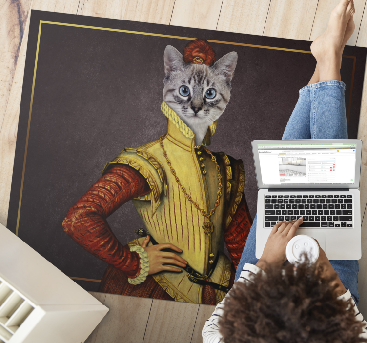 Vinylteppich Tiere Aristokraten Katze - TenStickers
