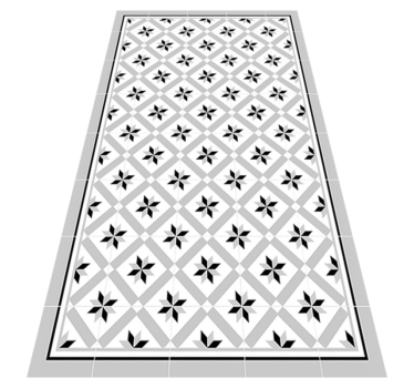 Vinyl Teppich Küche hydraulisch grau - TenStickers