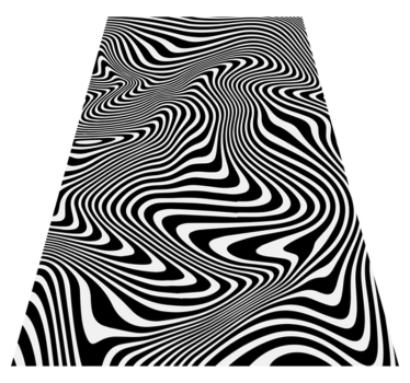 Vinyl teppich tiere mit 3d effekt zebra - TenStickers