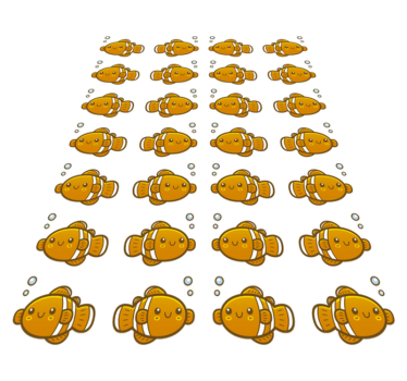 Vinyl teppich tiere mit clownfisch-muster - TenStickers