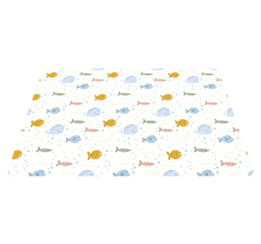 Vinyl teppich tiere bunte cartoon fische - TenStickers