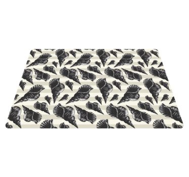 Vinyl teppich tiere mit handgezeichneten muscheln - TenStickers