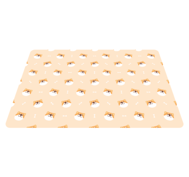 Vinyl teppich tiere süßes hundegesicht cartoon - TenStickers