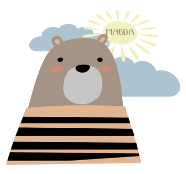 Vinyl teppich tiere individuell gestaltbarer braunbär - TenStickers