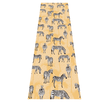Vinyl teppich tiere mit zebramuster - TenStickers