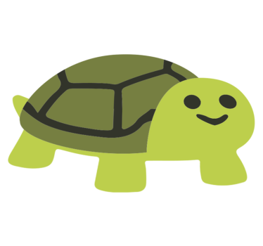 Vinyl teppich tiere niedliche lächelnde schildkröte - TenStickers