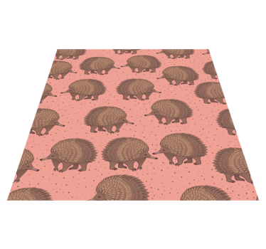 Vinyl teppich tiere igel muster hintergrund - TenStickers