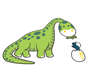 Vinyl teppich tiere süßer dinosaurier nachwuchs - TenStickers