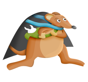 Vinyl teppich tiere mit zahnmaus design - TenStickers