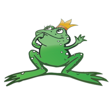 Vinyl teppich tiere königliche frosch - TenStickers