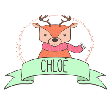 Vinyl teppich tiere babyhirsch mit namen - TenStickers