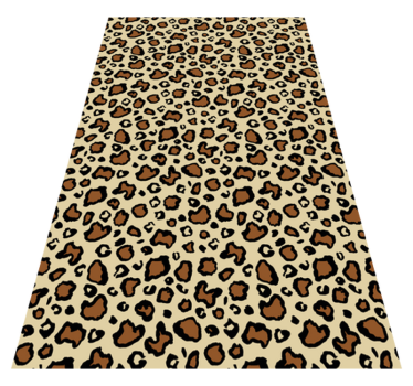 Vinyl teppich tiere im klassischen leopardenmuster - TenStickers
