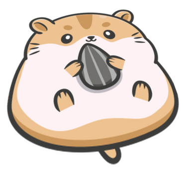 Vinyl teppich tiere mit niedlichem hamster-motiv - TenStickers