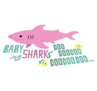 Vinyl teppich tiere mit baby shark liedtext - TenStickers