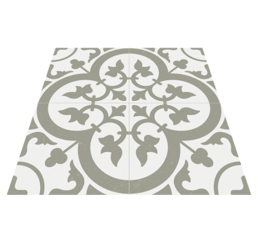 Vinyl teppich küche azulejo marrakesch evergreen fog - TenStickers