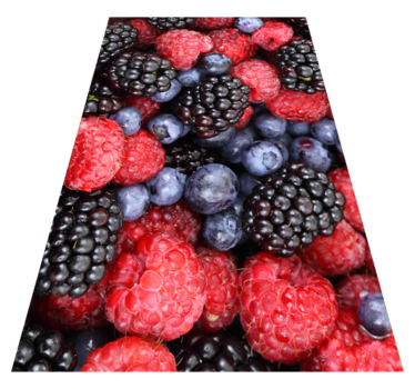 Vinyl teppich küche heidelbeeren - TenStickers