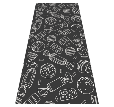 Vinyl teppich küche patron bonbons - TenStickers