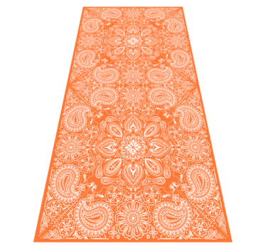Vinyl teppich küche paisley fliesen kühlschrank - TenStickers