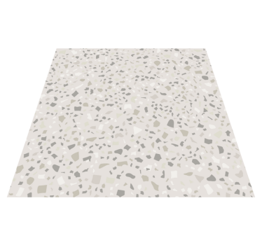 Vinyl teppich küche in grau terrazzo - TenStickers