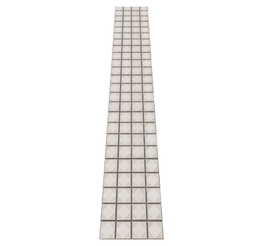 Vinyl teppich küche weiße minimalistische formen - TenStickers