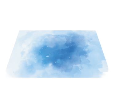 Blaues Aquarelldesign Vinyl Teppich Minimalistisch - TenStickers