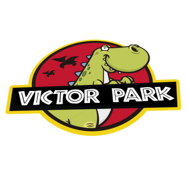 Personalisierbares Dinosaurieremblem Vinyl Teppich mit Namen - TenStickers