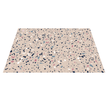 Terrazzo textur stein vinyl teppich - TenStickers