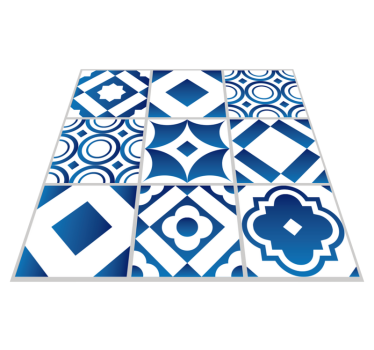 Vinyl teppich küche elegante fliesen - TenStickers