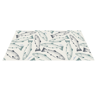Vinyl Teppich Tiere fischillustration - TenStickers