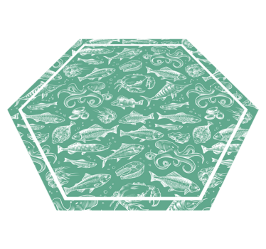 Vinyl Teppich Tiere wasserzauber - TenStickers