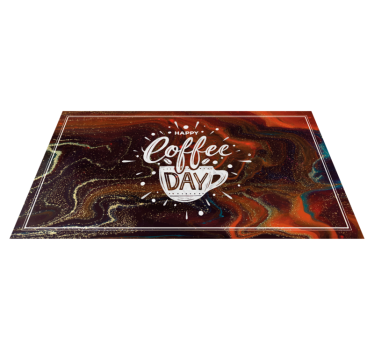 Vinylteppich Text Kaffeemarmor - TenStickers