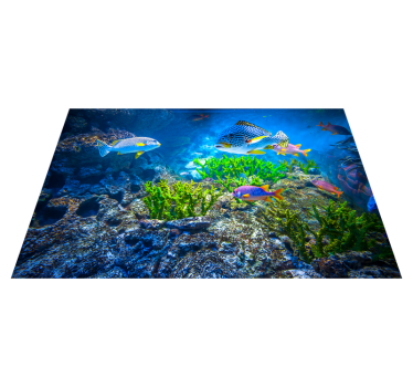 Vinylteppich Tier Unterwasserfische - TenStickers