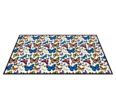 Vinyl Teppich Tiere schmetterlingssammlung - TenStickers