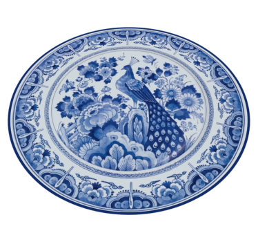 Vinyl Teppich Tiere pfau porzellan - TenStickers