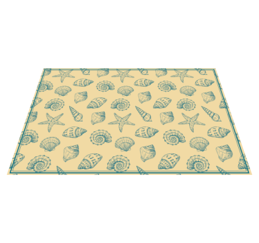 Vinyl Teppich Tiere muschel-motiv - TenStickers