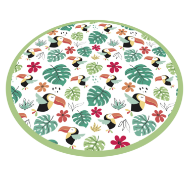 Vinyl Teppich Tiere tropisches tukan-motiv - TenStickers