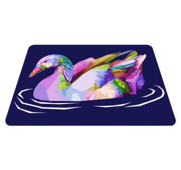 Vinyl Teppich Tiere abstrakte entenkunst - TenStickers