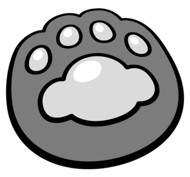 Vinyl Teppich Tiere pfotenabdruck - TenStickers