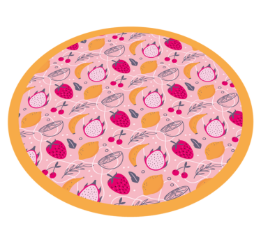 Vinyl Teppich Tiere fruchtiger genuss - TenStickers