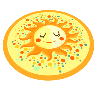 Vinylteppich Kinder Gelbe sonne - TenStickers