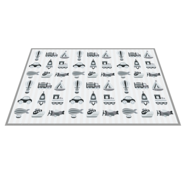 Vinylteppich Kinder Graue fahrzeuge - TenStickers