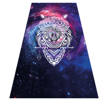 Vinyl Teppich Tiere kosmische eulenillustration - TenStickers
