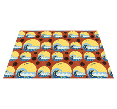 Vinyl Teppich kindlich bilder vom meer - TenStickers