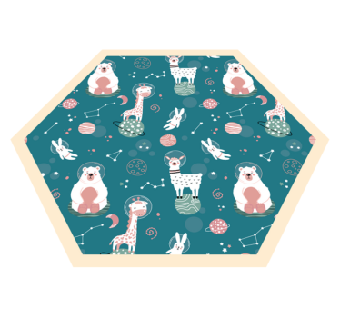 Vinyl Teppich kindlich wunderliche kinderzimmer bilder - TenStickers