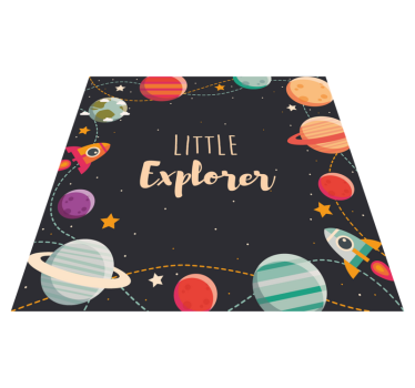 Vinyl Teppich kindlich kleiner entdecker - TenStickers