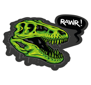 Vinyl Teppich Tiere dinosaurier-grafik - TenStickers