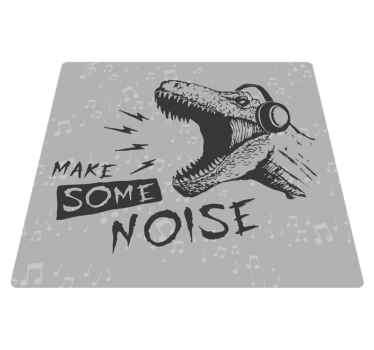 Vinyl Teppich kindlich dynamischer dinosauriersound - TenStickers