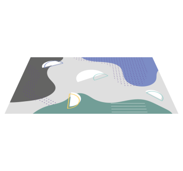 Vinyl teppich minimalistisch abstraktes design - TenStickers