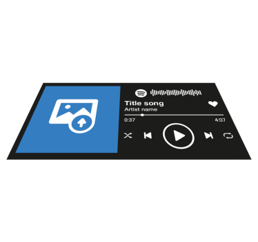 Vinyl Teppich Text benutzerdefinierte songanzeige - TenStickers