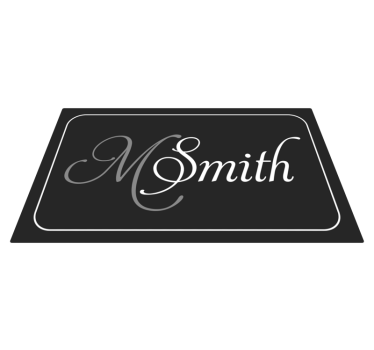 Vinylteppich mit Name Modernes Design mit initiale und name - TenStickers